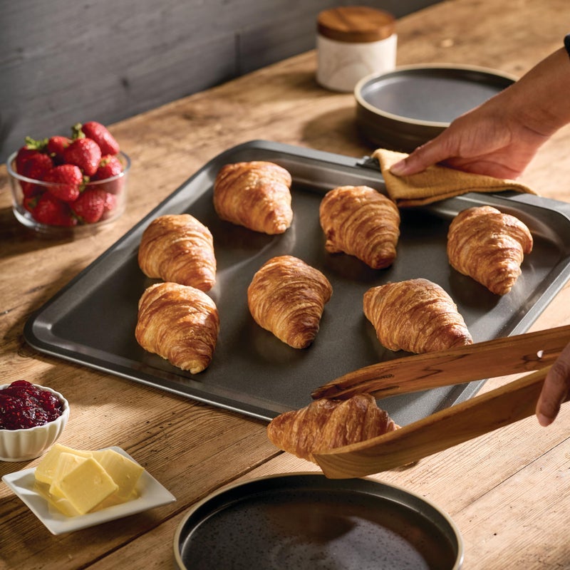 Anolon Advanced Nonstick Bakeware with Grips, Nonstick Cookie Sheet / Baking Sheet - 14 Inch x 16 Inch, Gray,54717 - Image 1